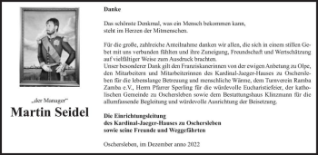 Traueranzeige von Martin Seidel  von Magdeburger Volksstimme