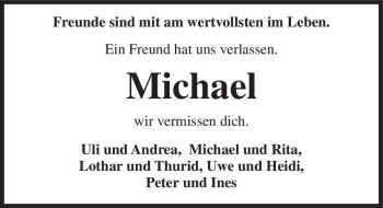 Traueranzeige von Michael  von Magdeburger Volksstimme