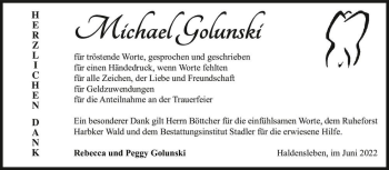 Traueranzeige von Michael Golunski  von Magdeburger Volksstimme