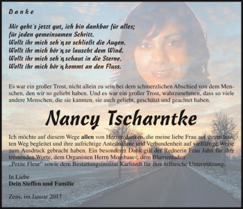 Traueranzeige von Nancy Tscharntke  von Magdeburger Volksstimme