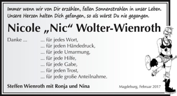 Traueranzeige von Nicole 