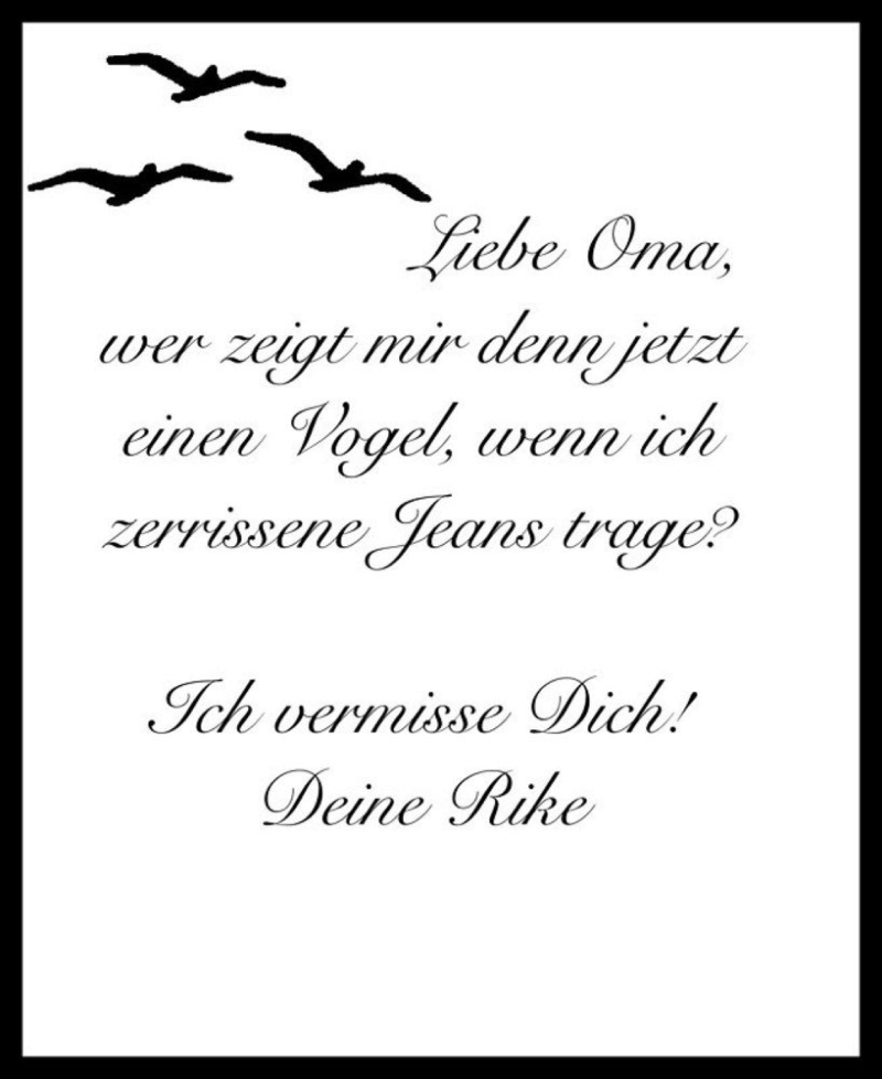 Traueranzeigen von Oma www.abschiednehmen.de