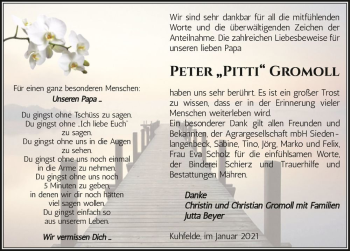 Traueranzeige von Peter 