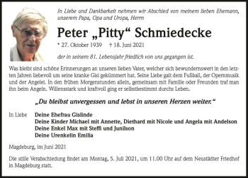 Traueranzeige von Peter 