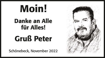 Traueranzeige von Peter  von Magdeburger Volksstimme