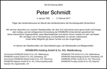 Traueranzeige von Peter Schmidt  von Magdeburger Volksstimme