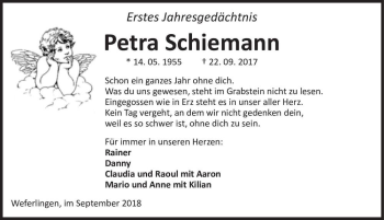 Traueranzeige von Petra Schiemann  von Magdeburger Volksstimme