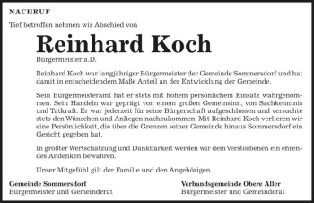 Traueranzeige von Reinhard Koch  von Magdeburger Volksstimme