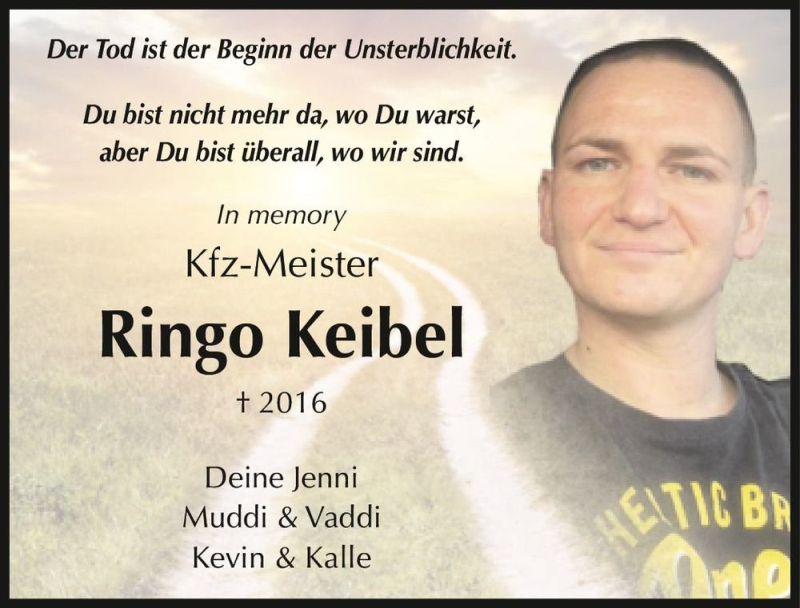 Traueranzeige für Ringo Keibel  vom 19.08.2021 aus Magdeburger Volksstimme