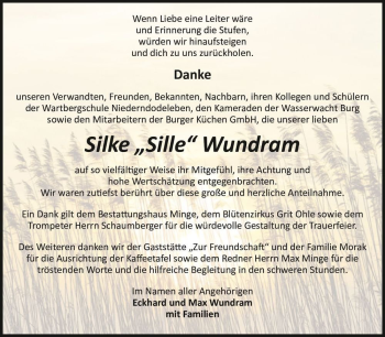 Traueranzeige von Silke 
