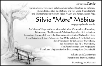 Traueranzeige von Silvio 