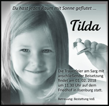 Traueranzeige von Tilda  von Magdeburger Volksstimme