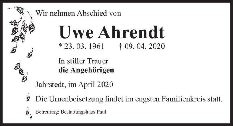 Uwe ahrendt sales