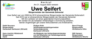 Traueranzeige von Uwe Seifert  von Magdeburger Volksstimme