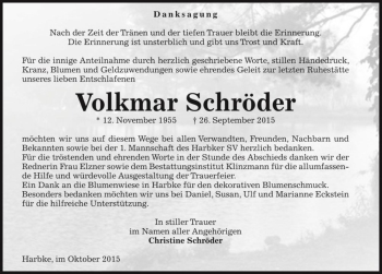 Traueranzeige von Volkmar Schröder  von Magdeburger Volksstimme