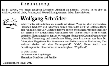 Traueranzeige von Wolfgang Schröder  von Magdeburger Volksstimme