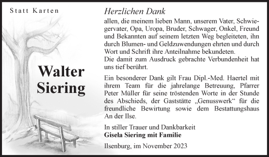 Traueranzeige von Walter Siering von Volksstimme Wernigerode