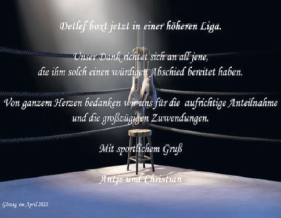 Traueranzeige von Detlef  von Trauerkombi Köthen