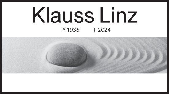 Traueranzeige von Klauss Linz von Volksstimme Magdeburg