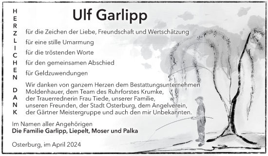 Traueranzeige von Ulf Garlipp von Volksstimme Altmark Ost