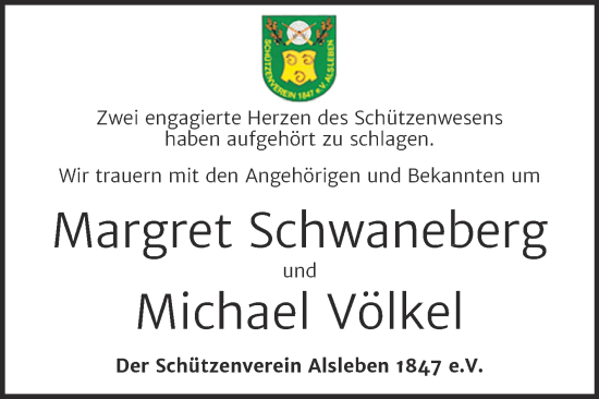 Traueranzeige von Margret und Michael  von Super Sonntag Bernburg