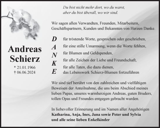 Traueranzeige von Andreas Schierz von Volksstimme Altmark West