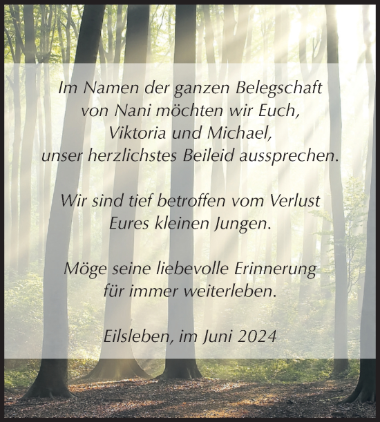 Traueranzeige von herzlichstes Beileid  von Volksstimme Oschersleben/Wanzleben