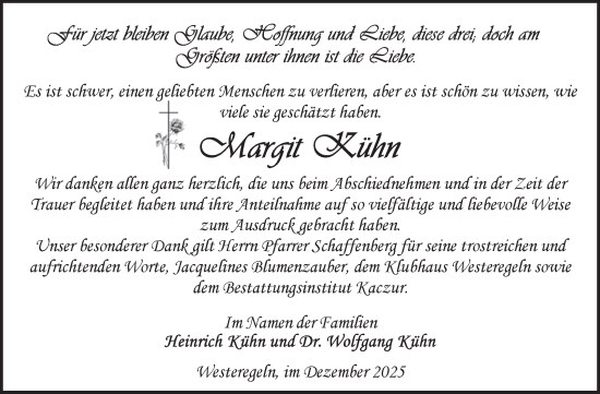 Traueranzeige von Margit Kühn von Volksstimme Staßfurt