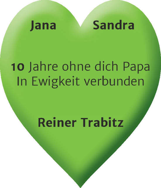 Traueranzeige von Reiner Trabitz von Trauerkombi Wittenberg