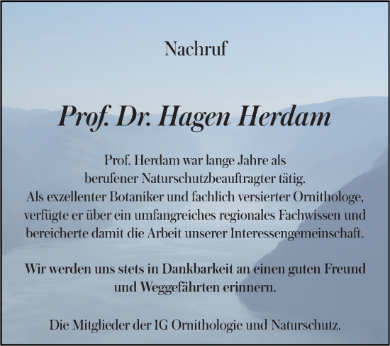 Traueranzeige von Hagen Herdam von Trauerkombi Quedlinburg