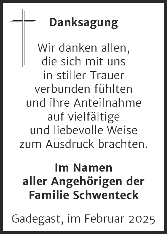 Traueranzeige von In Gedenken   von Trauerkombi Wittenberg