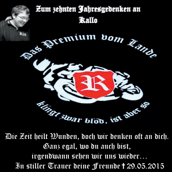 Traueranzeige von Rallo  von Trauerkombi Wittenberg