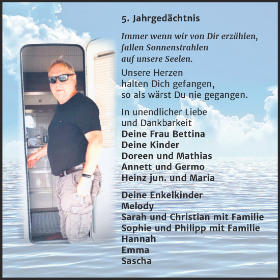Traueranzeige von 5. Jahrgedächtnis  von Naumburger Tageblatt