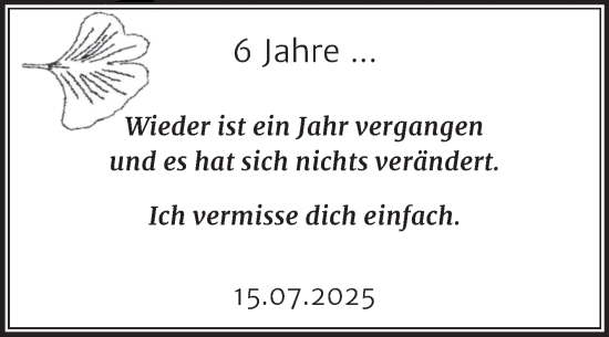 Traueranzeige von In Gedenken  von Mitteldeutsche Zeitung Halle/Saalkreis