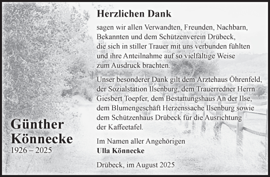 Traueranzeige von Günther Könnecke von Volksstimme Wernigerode