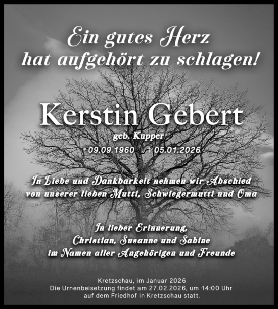 Traueranzeige von Christian  von Trauerkombi Zeitz