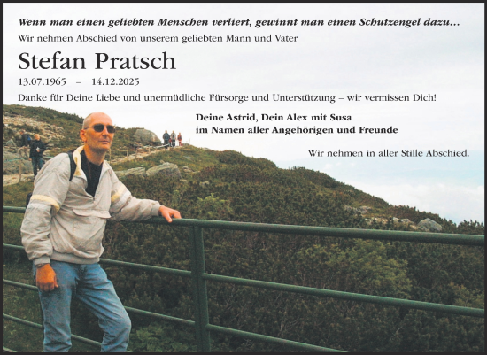 Traueranzeige von Stefan Pratsch von Trauerkombi Weißenfels